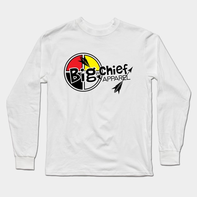 Big Chief Medicine Wheel Sacred Hoop Logo Tee Long Sleeve T-Shirt by BigChief